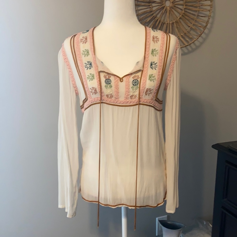 Antik Batik Vintage sheer  shirt